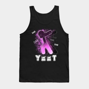 Yeet Dab Girls Pink - Dabbing Yeet Meme - Funny Humor Graphic Gift Saying Tank Top